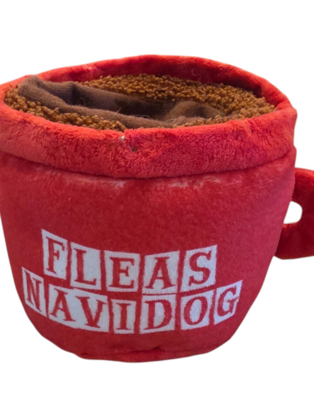 Bark Box Holiday Cocoa & Co. Extra Dog Toy Navidog Mug Sz L